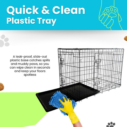 Straame folding dog crate - folding, xl