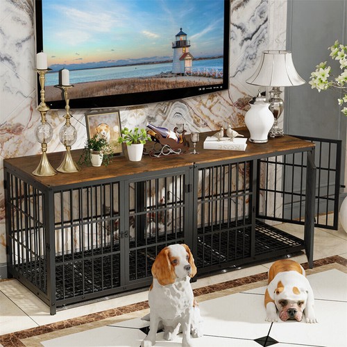 Dog crate metal wire pet - xl,