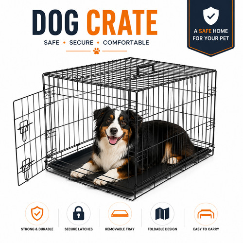 Dog cage puppy training crate - cage,