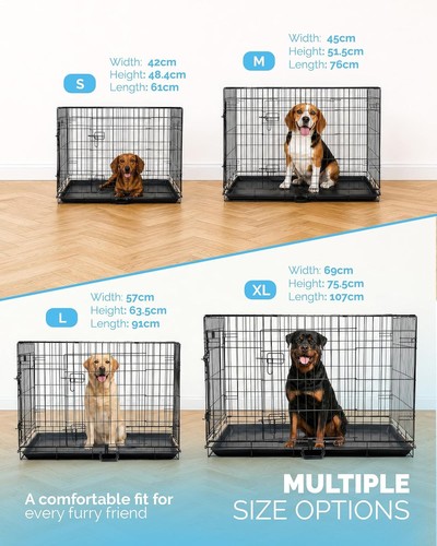 Folding metal dog - dog, crate