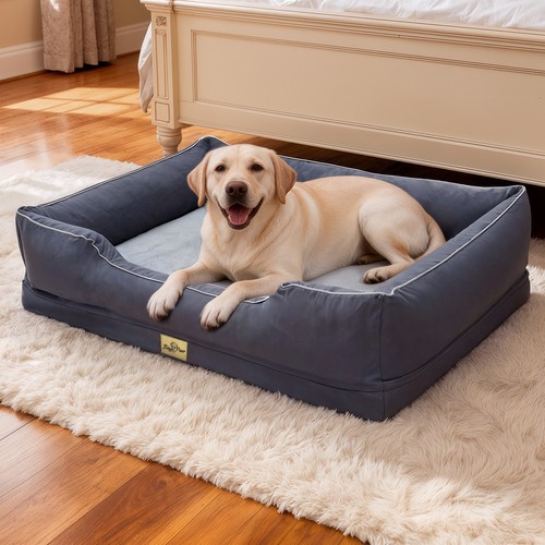 Jumbo large orthopedic dog - dog, bed