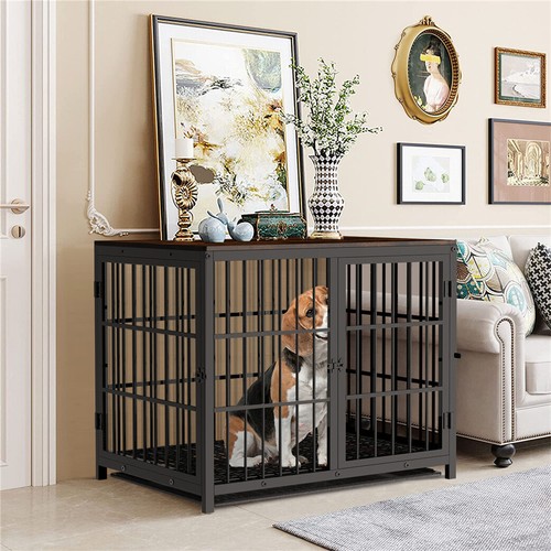 Large wooden dog crate pet - large,