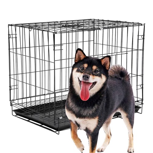 Dog crate large cage - large,