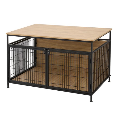 Large wooden dog crate - crate, pet