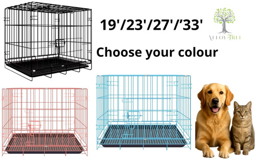 Dog crate puppy cage - dog, metal
