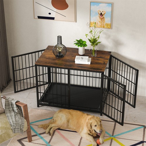 Large wooden dog - wooden,