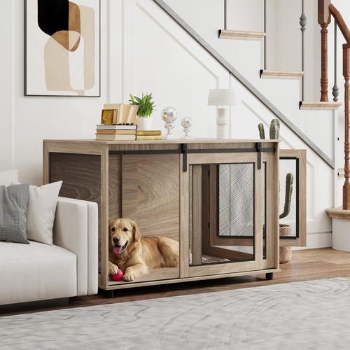 Dog crate furniture - dog,